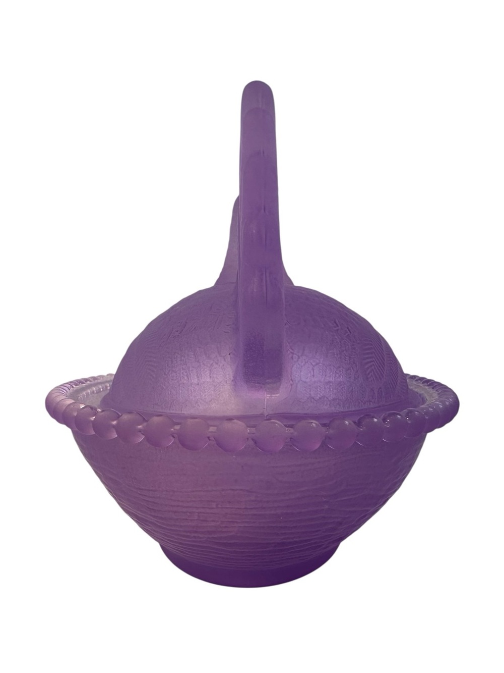 Rose’s Closet Purple Satin Glass Hen on Nest 3 1/2” tall 4 3/4” long New - Picture 6 of 9